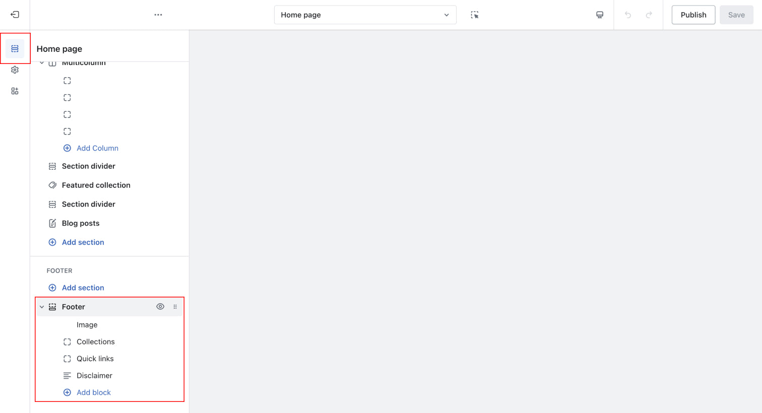 <p>Footer</p>