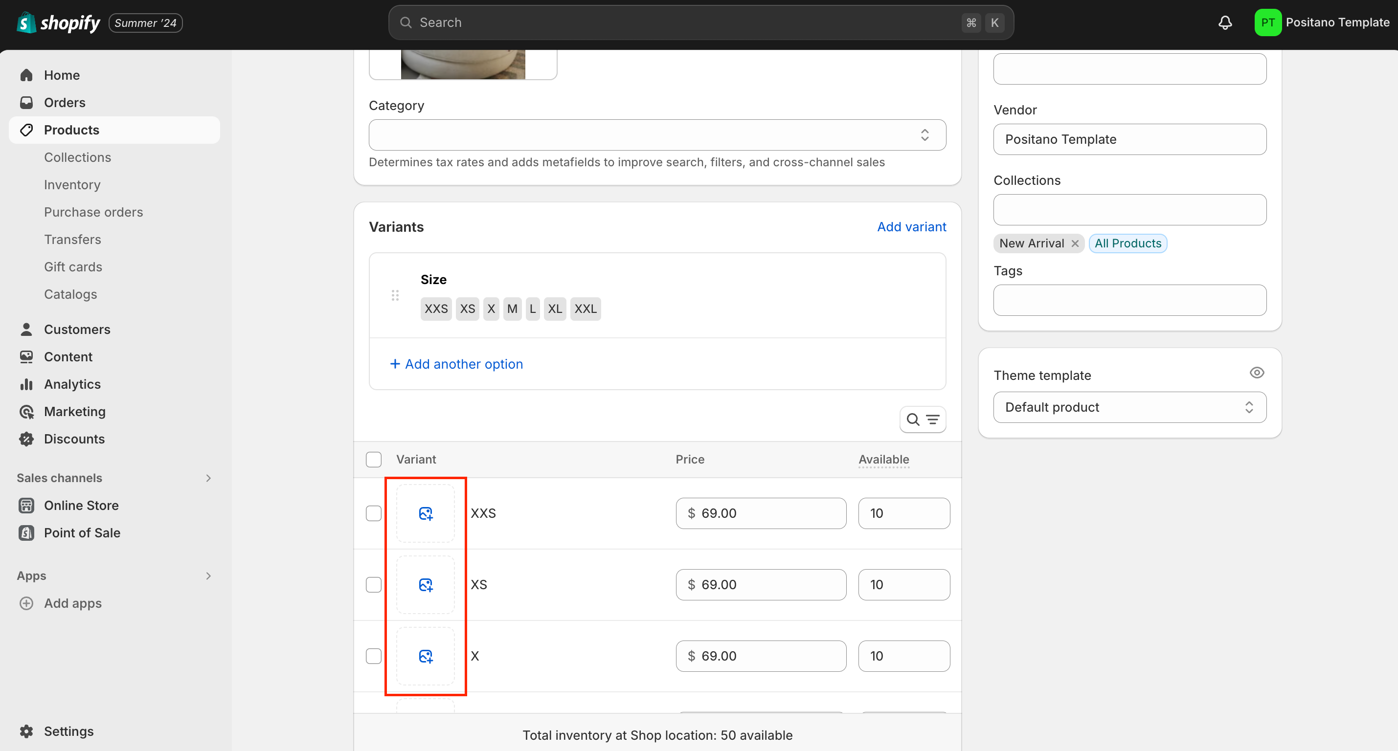<p>Link product image to a variant</p>