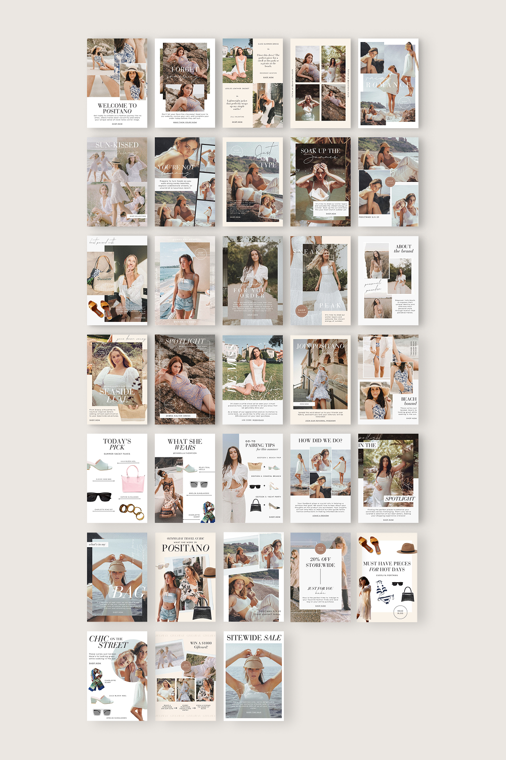 Positano Email Bundle