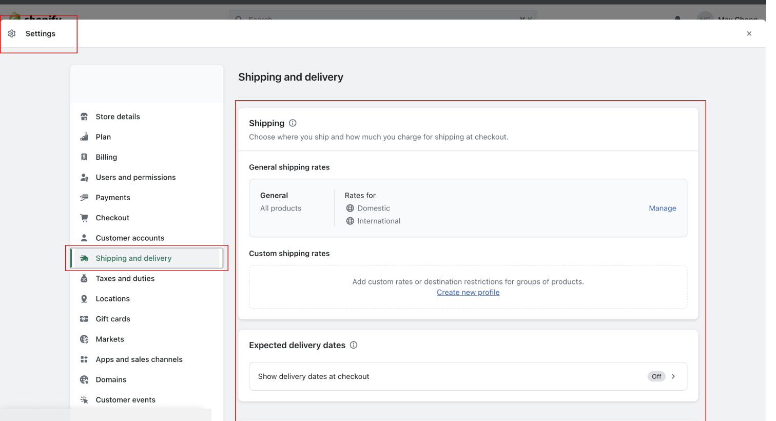 <p>Shipping</p>